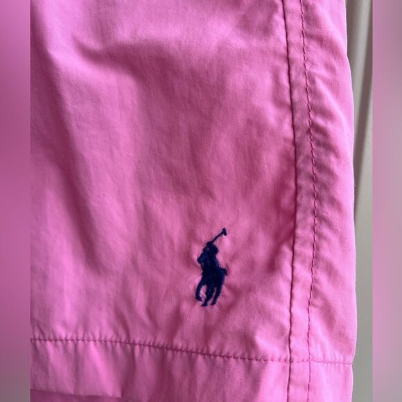 POLO Ralph Lauren Men's 2XL Pink Lined Swim Trunks Board Shorts W/Pockets 6" - Picture 2 of 6